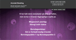 Desktop Screenshot of bowlinga.no